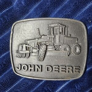 Vintage John Deere Advertising Buckle Road Grader